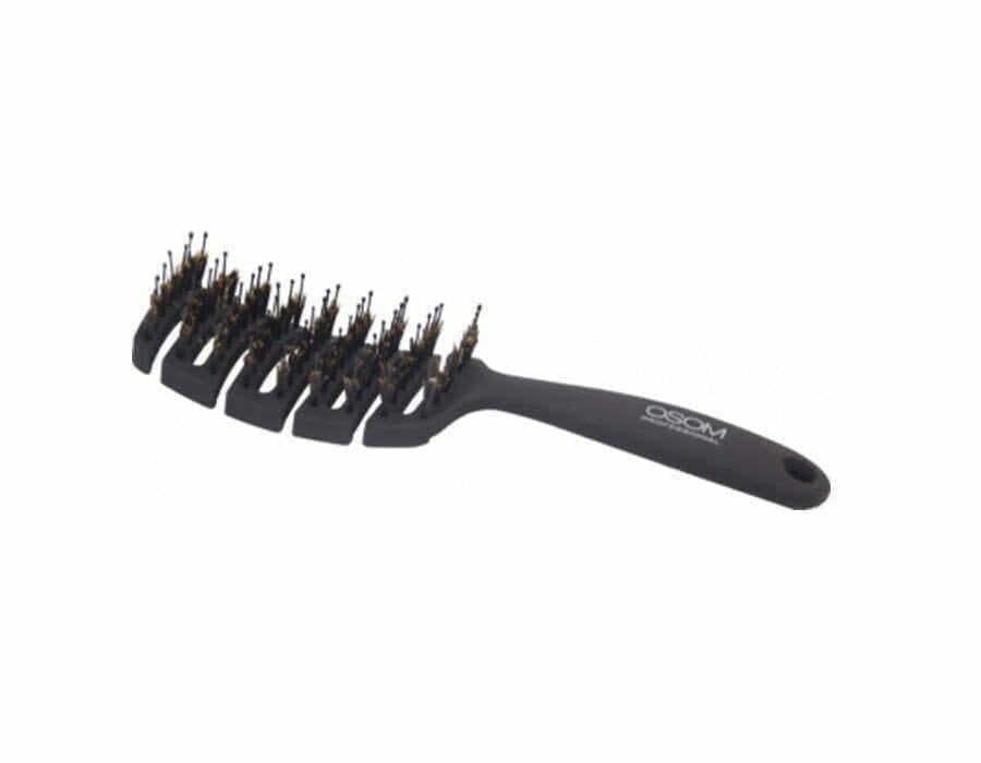 Sepetys-OSOM-OSOM99570 OSOM Professional šepetys plaukams OSOM Professional OSOM99570, lenktas, stačiakampis, su nailono spygliukais ir šerno šešėliais