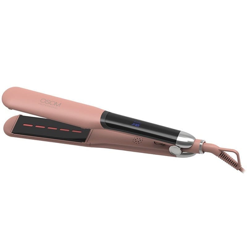 Plaukų tiesintuvas OSOM Professional Infrared Hair Straightener Rose Gold OSOM815RG, su infraraudonaisiais spinduliais, 230 C, 48 W, plačiomis plokštelėmis
