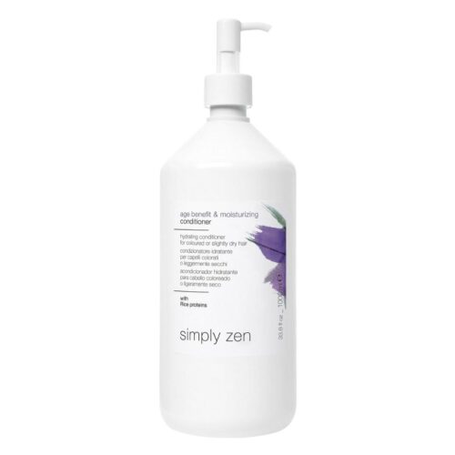 Simply Zen drėkinamasis kondicionierius apysausiems plaukams AGE BENEFIT & MOISTURIZING CONDITIONER be dozatoriaus, 1000ml