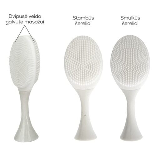 Įkraunamas elektrinis, garsinis dantų šepetėlis OSOM Oral Care Sonic Toothbrush Rose OSOMORALT40ROSE, su veido valymo/masažavimo antgaliu