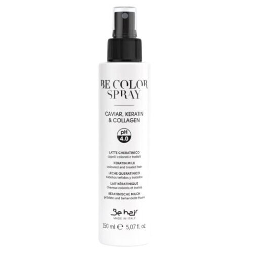 Be hair nuskalaujamas purškiklis dažytiems, pažeistiems plaukams KERATIN MILK BE COLOR (pH-3.8-4.2), 150ml-min Be hair nuskalaujamas purškiklis dažytiems, pažeistiems plaukams BE COLOR 3C COMPLEX (pH-3.8-4.2), 150ml