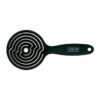 OSOM Professional apvalios formos šepetys plaukams, skirtas plaukų džiovinimui Lollipop Vent Brush Matte Black, juodas, su nailono spygliukais ir šerno šereliais