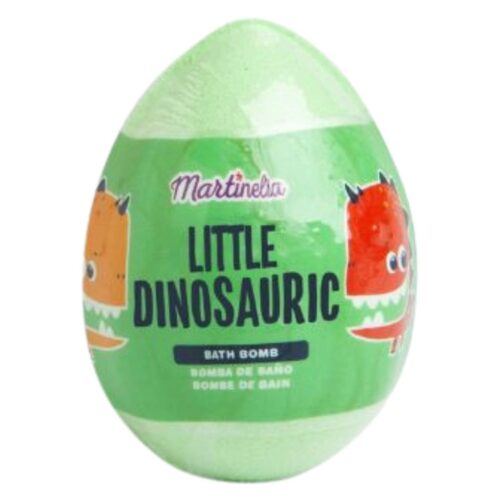 MARTINELIA vonios burbulas kiaušinio formos su siurprizu viduje Little Dinosauric, obuolių kvapo, 100g