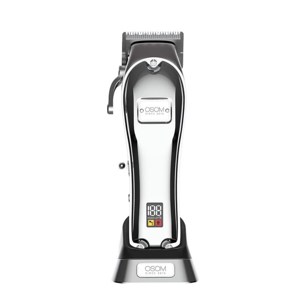 OSOM plaukų kirpimo mašinėlė Cordless Hair Clipper OSOM62SIL, sidabro spalvos (2)-min OSOM plaukų kirpimo mašinėlė Cordless Hair Clipper OSOM62SIL, sidabro spalvos
