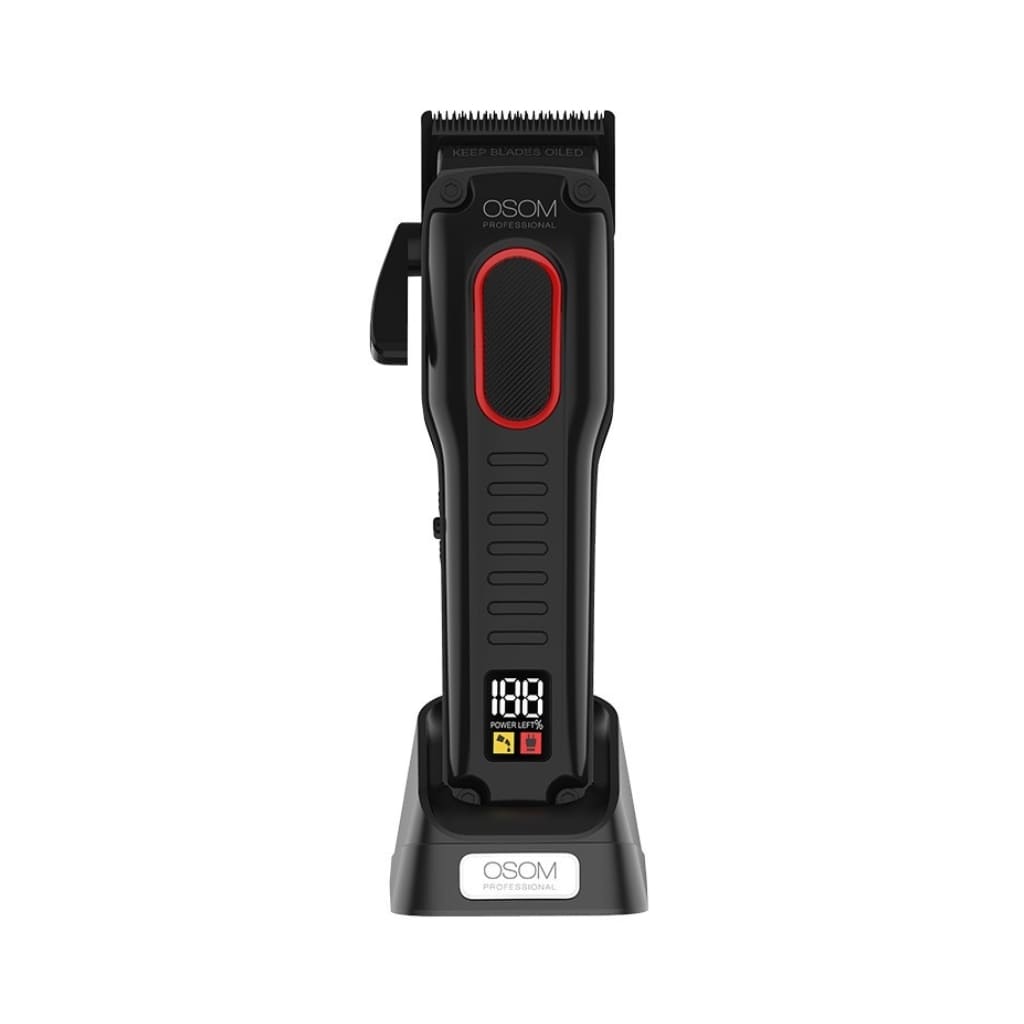 OSOM Professional profesionali plaukų kirpimo-kantavimo mašinėlė-trimeris COMFORT Cordless Hair Clipper OSOMPK78BL, juodos spalvos (2)-min OSOM Professional profesionali plaukų kirpimo-kantavimo mašinėlė-trimeris COMFORT Cordless Hair Clipper OSOMPK78BL, juodos spalvos