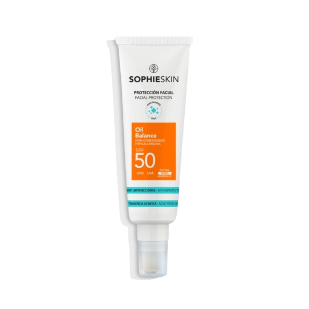 SOPHIE SKIN apsauginis fluidas veidui nuo saulės OIL BALANCE SPF50, 50ml-min SOPHIE SKIN apsauginis fluidas veidui nuo saulės OIL BALANCE SPF50, 50ml