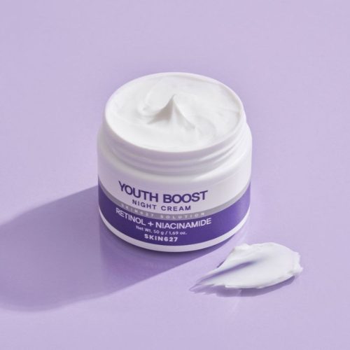 SKIN627 Solution Veido kremas naktinis stiprinamasis su retinoliu ir niacinamidu, 50 g