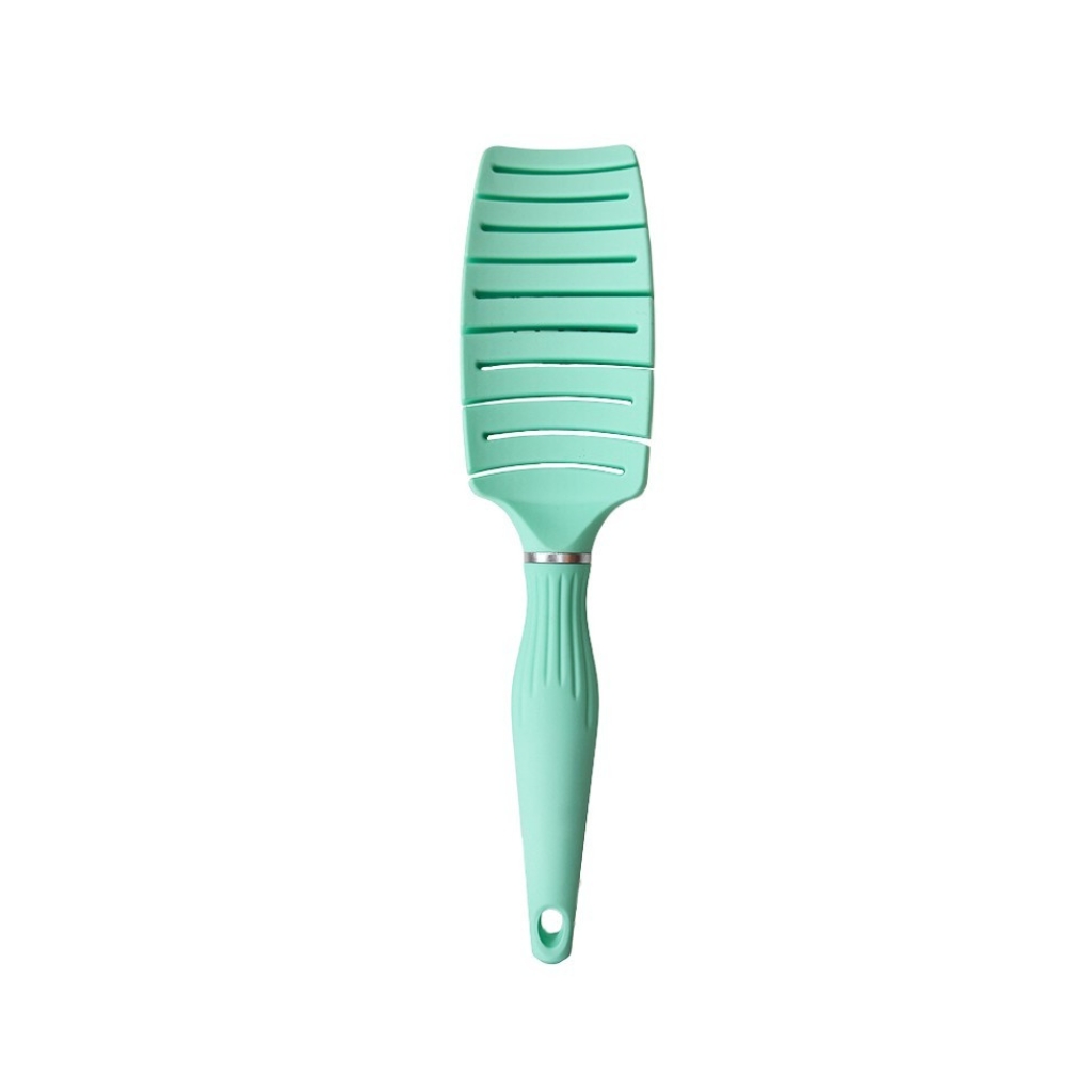 Šepetys plaukams OSOM Professional Flexible Hair Brush With Boar and Nylon Bristles OSOMP02826, su nailono ir šerno šereliais, mėtinės spalvos, 265 mm