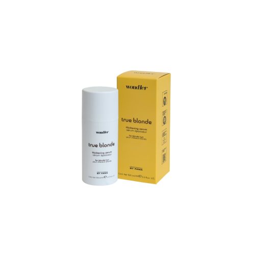 WondHer paliekamoji priemonė (serumas) ypatingai pažeistų plaukų priežiūrai TRUE BLONDE THICKENING, 100ml