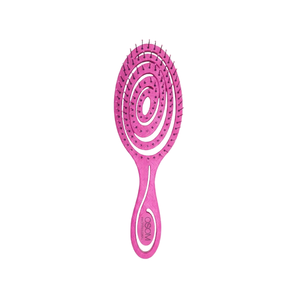 OSOM Professional šepetys plaukams Bio-Based Spiral Detangler OSOMP5440PINK, rožinės spalvos OSOM Professional šepetys plaukams Bio-Based Spiral Detangler OSOMP5440PINK, rožinės spalvos
