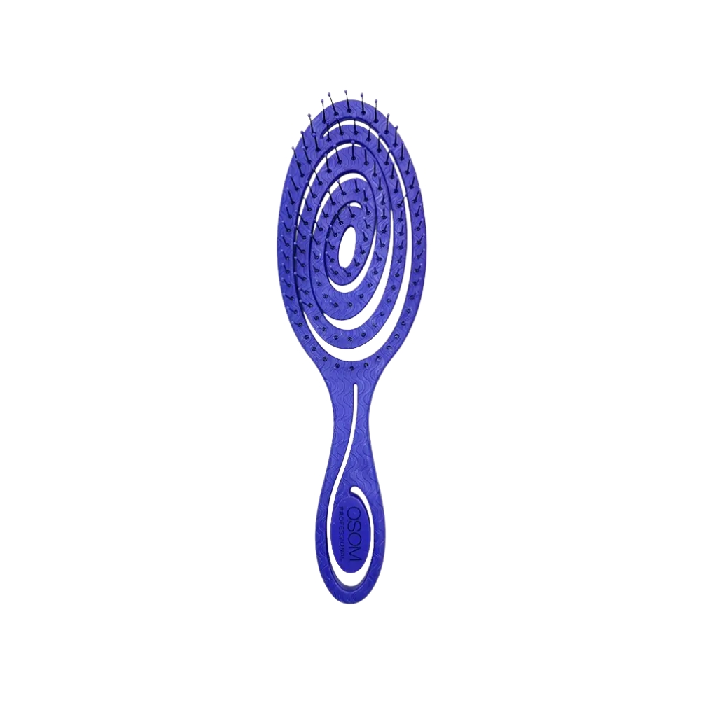 OSOM Professional šepetys plaukams Bio-Based Spiral Detangler OSOMP5440PURPLE, violetinės spalvos OSOM Professional šepetys plaukams Bio-Based Spiral Detangler OSOMP5440PURPLE, violetinės spalvos