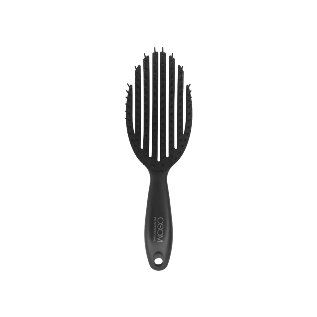 OSOM Professional šepetys plaukams Flexible Hair Brush OSOMP02828, lankstus, juodos spalvos OSOM Professional šepetys plaukams Flexible Hair Brush OSOMP02828, lankstus, juodos spalvos