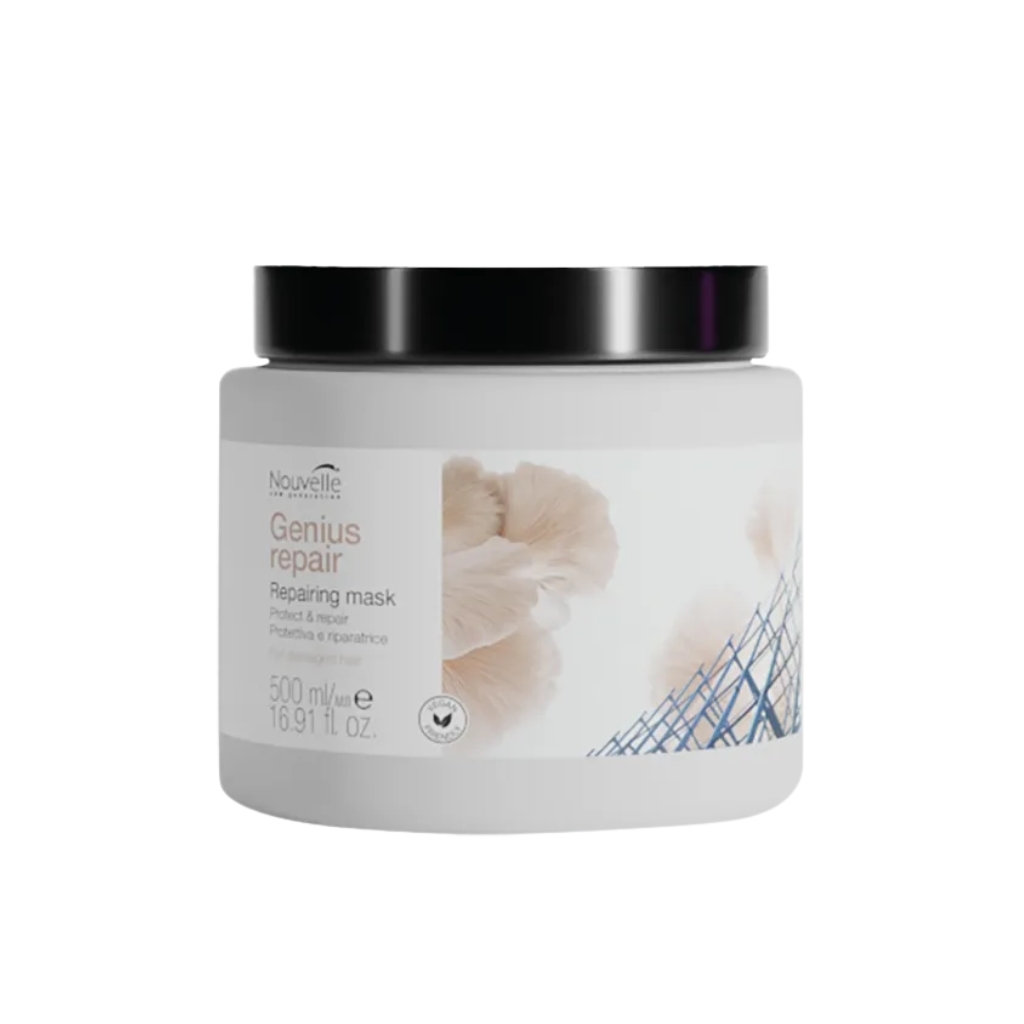 Nouvelle molekulinė atstatomoji kaukė pažeistiems plaukams Genius Repair, 500ml