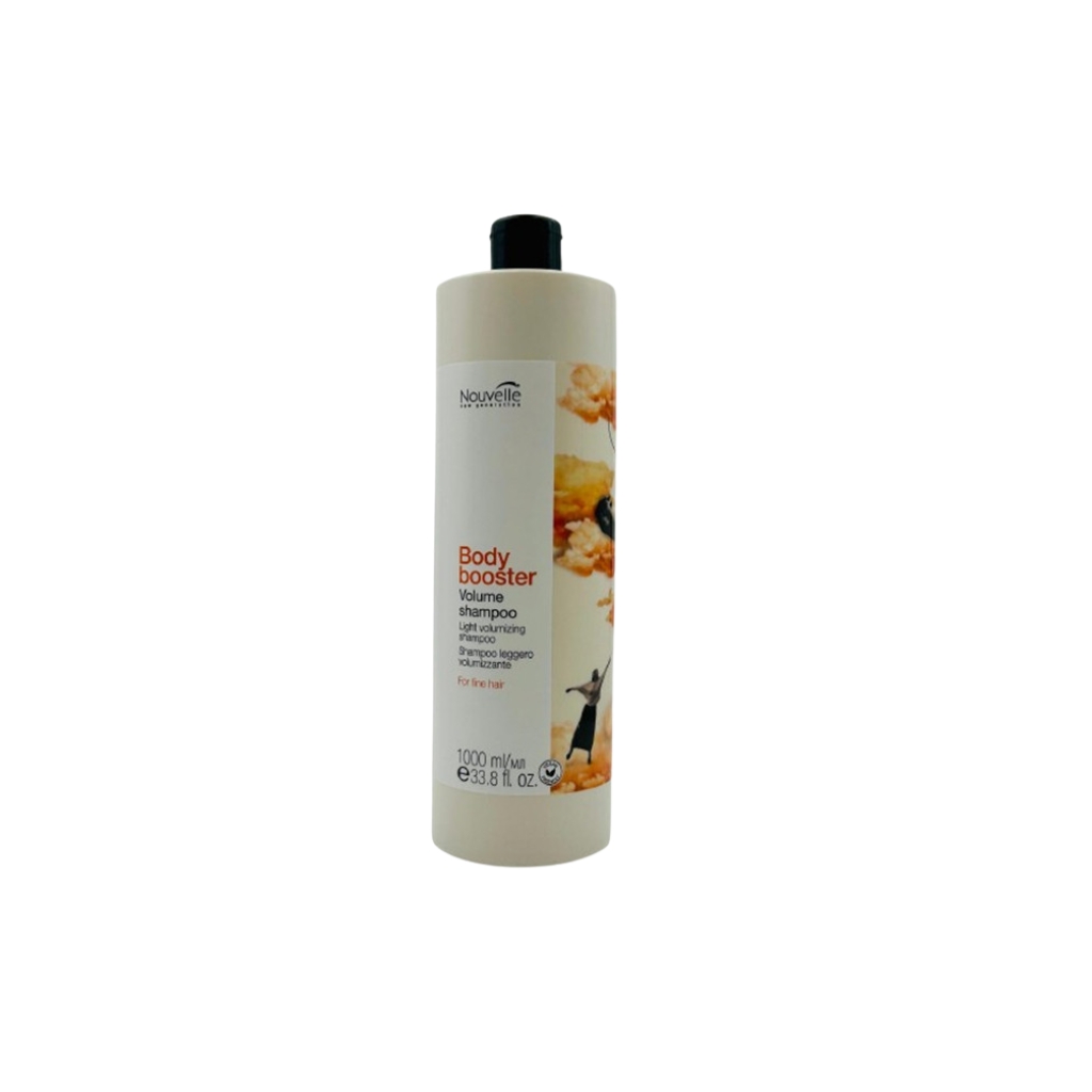Nouvelle apimties suteikiantis šampūnas ploniems plaukams Body Booster Volume Shampoo, 1000ml