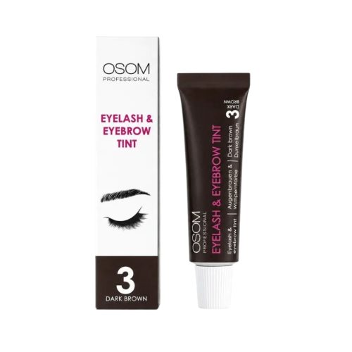 OSOM Antakių ir blakstienų dažai Professional Eyelash and Eyebrow Tint Dark Brown OSOMPTINT3, Nr. 3, rudos spalvos, 15ml
